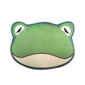 Frog shape design  micromink  embroidery memory foam play mat for kids